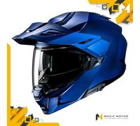 Casco moto modulare HJC i80 SOLID SEMI FLAT METALLIC BLUE Blu Opaco - S
