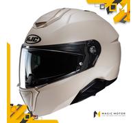 Casco moto modulare HJC i91 SOLID SEMI FLAT SAND BEIGE Sabbia Opaco - XS