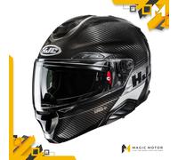 Casco moto modulare HJC RPHA 91 CARBON ELIG MC5 Nero Lucido Bianco - S
