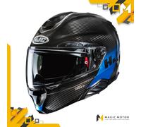 Casco Moto Modulare HJC RPHA 91 CARBON L ELIG Blu Lucido