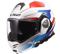 Casco moto modulare LS2 FF901 Advant X Nova bianco-blu-rosso lucido S