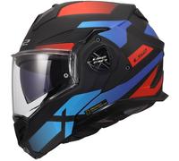 Casco moto modulare LS2 FF901 Advant X Nova nero opaco-rosso-blu XS