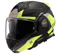 Casco moto modulare LS2 FF901 Advant X Oblivion nero-giallo fluo 3XL