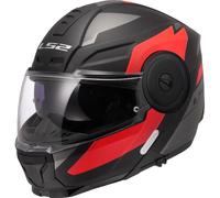 Casco moto modulare LS2 FF902 Scope II Duria nero-rosso 2XL