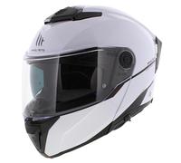 Casco moto modulare MT Atom 2 SV bianco lucido solido