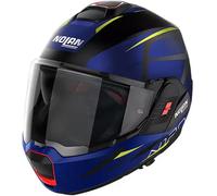 Casco moto modulare ribaltabile Nolan N120-1 Nightlife Blue N-COM 028 - 22.06