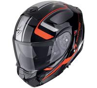 Casco moto modulare Scorpion EXO-930 EVO ARDENS nero-rosso metallizzato L