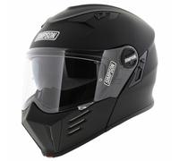 Casco moto modulare Simpson Darksome nero opaco (22.06)