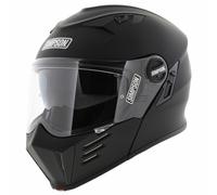 Casco moto modulare Simpson Darksome nero opaco (22.06)