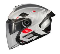 Casco moto aperto MT Cosmo SV Silence bianco-grigio XS