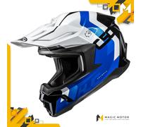 Casco Moto Off Road HJC C50 XL PRIMAL Blu Lucido