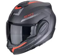 Casco moto pieghevole Scorpion EXO-TECH EVO CARBON COSY nero opaco-rosso 2XL