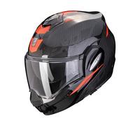 Casco moto pieghevole Scorpion EXO-TECH EVO CARBON ROVER nero-rosso XL