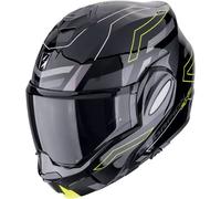 Casco moto pieghevole Scorpion EXO-TECH EVO CONQUER nero-giallo fluo XL