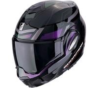 Casco moto pieghevole Scorpion EXO-TECH EVO CONQUER nero opaco camaleonte L