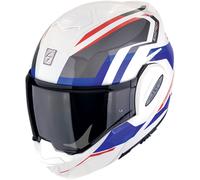 Casco moto pieghevole Scorpion EXO-TECH EVO FURIO bianco-rosso-blu XS