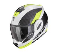 Casco moto pieghevole Scorpion EXO-TECH EVO TEAM bianco-giallo fluo Saldi XS