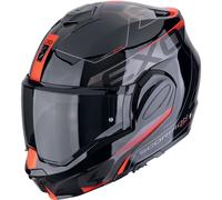 Casco moto pieghevole Scorpion EXO-TECH EVO TRAVELLER nero-rosso M