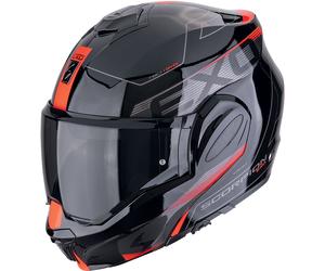 Casco moto pieghevole Scorpion EXO-TECH EVO TRAVELLER nero-rosso XS