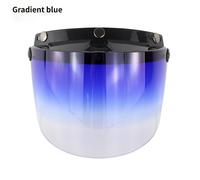 Casco Moto Retro Aperto Con Visiera A Schermo Intero E Lente Flip Up Universale