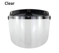 Casco Moto Retro Aperto Con Visiera A Schermo Intero E Lente Flip Up Universale