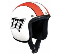 Bandit Jet 777 Casco Jet, bianco-rosso, taglia L