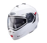 Casco moto ribaltabile Caberg Duke X in metallo bianco per moto