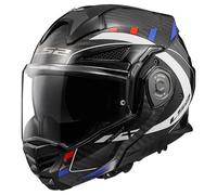 Casco moto ribaltabile LS2 FF901 Advant X C Future nero-bianco-blu M