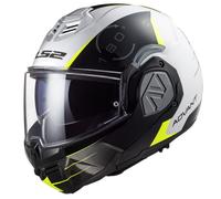 Casco moto ribaltabile LS2 FF906 Advant Codex 06 nero-bianco-giallo fluo XS