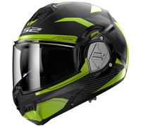 Casco moto ribaltabile LS2 FF906 Advant Revo nero-giallo fluo opaco 3XL