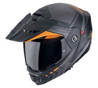 Casco moto ribaltabile Scorpion ADX-2 LEWIS nero-arancio opaco XS