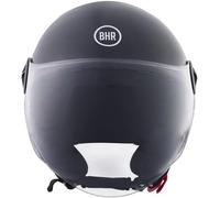 CASCO MOTO SCOOTER BHR JET DEMI 832 MINIMAL OMOLOGATO ECE 22.06 NERO LUCIDO AVIO