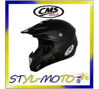 CASCO MOTO SCOOTER CMS HELMETS OFF ROAD XR-7 NERO OPACO IN ABS TAGLIA M