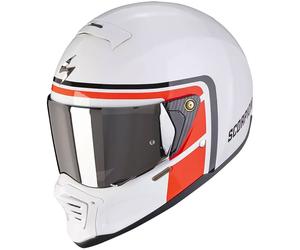Casco moto Scorpion EXO-HX1 NOSTALGIA bianco-rosso-nero S