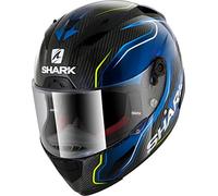 Casco moto Shark RACE-R PRO CARBON GUINTOLI DBY, Nero/Blu, L