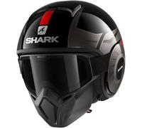 Casco moto Shark Street Drak - Tribute RM nero rosso - taglia XS