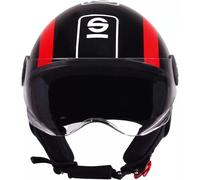 CASCO MOTO SPARCO SP601 NERO/ROSSO TG.L