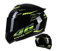 Casco Moto Valentino Rossi 46 Integrale Nero Grafica MotoGp 2025 Certificato DOT
