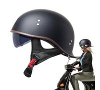 Casco motociclistico-coppia di moto full-face leggera per donne, protezione degli uomini con visiera resistente ai raggi UV, design aerodinamico per corse, tour, strada, viaggio, nero opaco, attrezzat