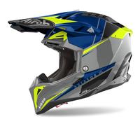 Casco motocross Airoh Aviator 3.0 Push blu L