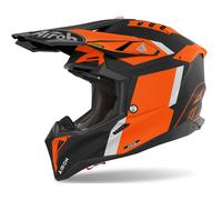 Airoh Aviator 3 Glory, casco a croce M male Opaco Nero/Grigio Chiaro/Arancione
