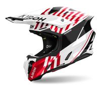 Casco Motocross Airoh Twist 3 Thunder rosso lucido XS