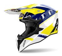 AIROH CASCO OFFROAD WRAAAP FEEL YELLOW/BLUE GLOSS M