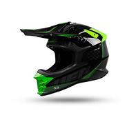CASCO MOTOCROSS INTREPID NERO E VERDE XL