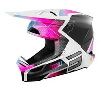 §Casco Cross Shot Race Phaser Nero-Blu-Rosa Perlato§