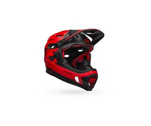 Casco MTB BELL SUPER DH Spherical Mips mentoniera removibile - Taglia: S, Colore: Rosso