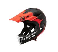 Casco MTB Bici di Montagna CRATONI C-maniac 2.0 MX Nero Rosso 58 fino A 61 CM