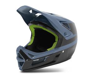 Casco MTB FOX Rampage Comp Blu PolverosoL Blu Polveroso