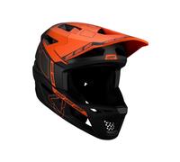 casco mtb gravity 6.0 carbon v25 nero/arancio LEATT bici