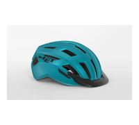 Casco multi MET ALLROAD con luce di sicurezza a LED 2024 - Taglia: M, Colore: Blu